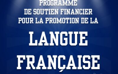 Lancement du programme de soutien financier pour la promotipon de la langue française