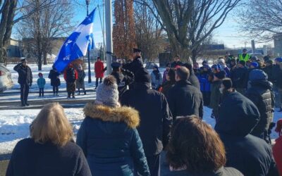 Célébration du 77e anniversaire du fleurdelisé à l’École nationale de police du Québec