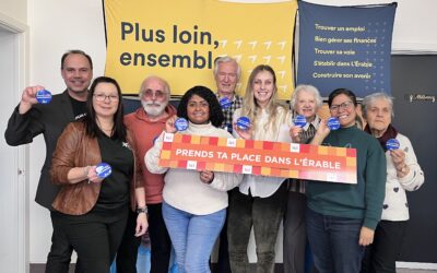 Un macaron pour encourager l’apprentissage du français dans la MRC de L’Érable